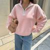 Foreign Trade Women clothes Autumn and Winter Amazon Independent Station European and American Leisure Solid Long sleeve Knit Zip-up Sweater