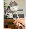 18/10 Stainless Steel Spoon Noodle Spoon For Home Small Spoon Big Mouth Soup Dried Rice Spoon Deep Mouth Noodles Soup Ladle