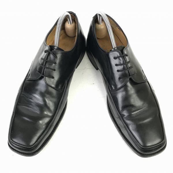 Russell & Bromley Leder McKay Methode U-Spitze Business Schuhe Größe 26.0 Schwarz(GEBRAUCHT)
