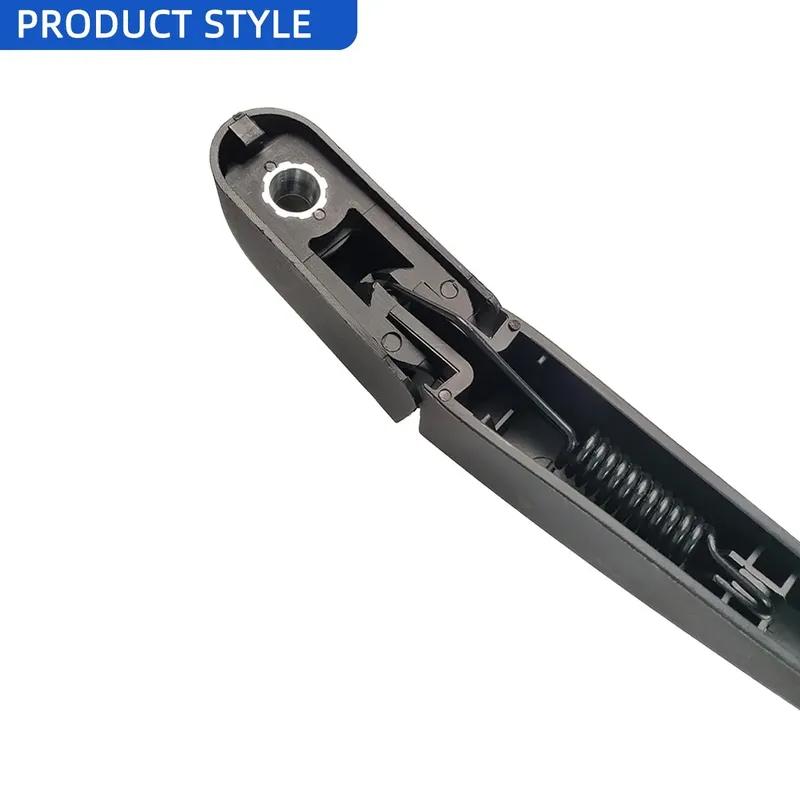 2PCS Car Rear Wiper Blade and Arm Fit for Peugeot 207 Hatchback 2009-Onwards Car Rear Window Windshield Wiper Blade Arm Set