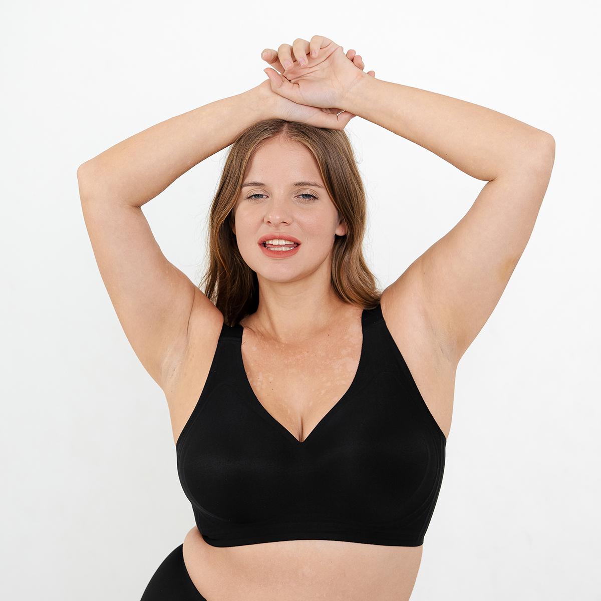 

[LMM] Для бюстгальтеров Comforfix Jelly для чашек C,D,E,F,G~5XL BLACK - XL