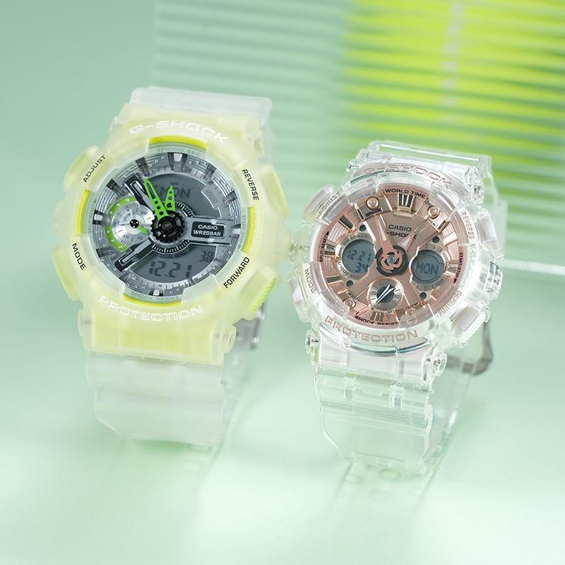 Casio watch series-GAGMA fashionable and energetic street quartz movement resin strap Japanese and Korean watch same style GA-110LS-7AGMA-S120SR-7A