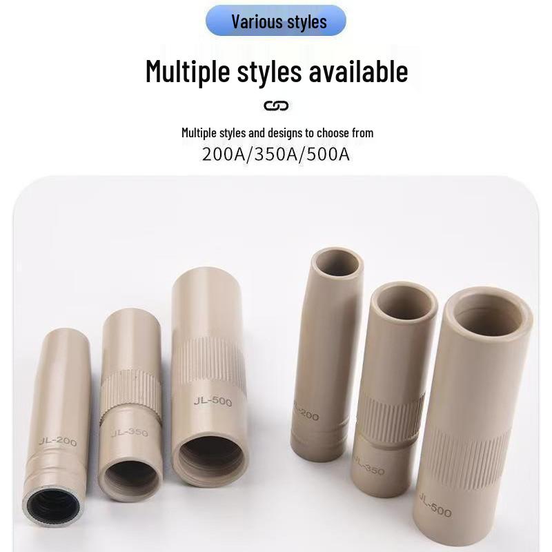MIG Welding Coated Protective Nozzle & Sleeve: 200A/350A/500A, MIG Gun Accessories