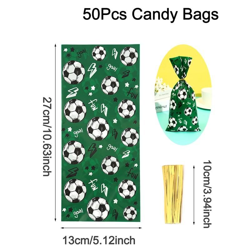 Football Soccer Birthday Party Decoration Kids Soccer Sports Theme Tableware Banner Gift Bags Supplies Set For Boy Favor