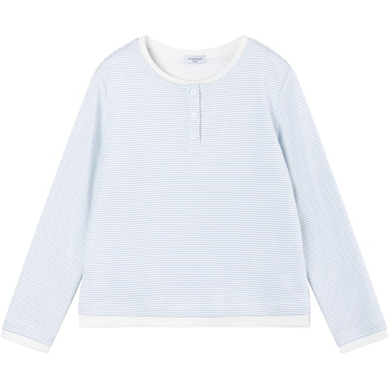 

Mucmukn Girl s Striped Layered T-Shirt 140CM