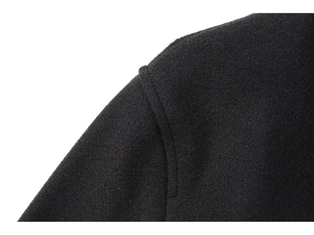 European & American Style 2024 Fall/Winter Women's Soft Lapel Long-Sleeve Coat with Pocket Detail