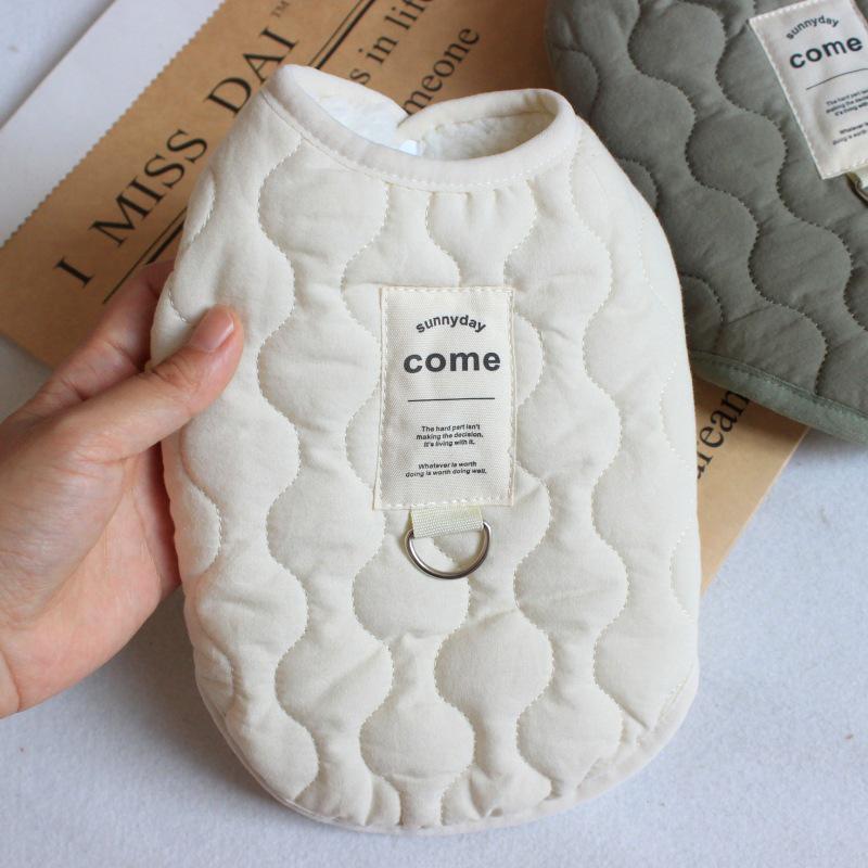 Podzimní/Zimní bavlněná vesta pro malé psy a kočky