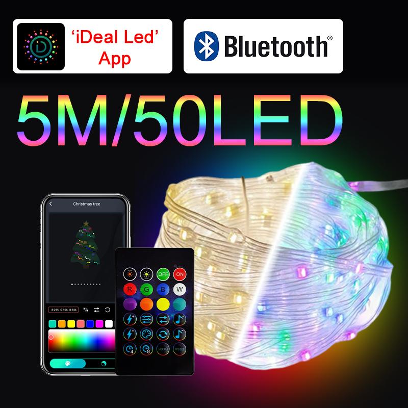 

USB fairy lights Bluetooth LED string APP remote control RGBIC party Christmas lights wedding decoration atmosphere lights
