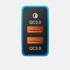 1PC Ambient Light Charger Car Interface Socket Double Connector Double QC3.0  Voltage Display For Toyota Old LC120