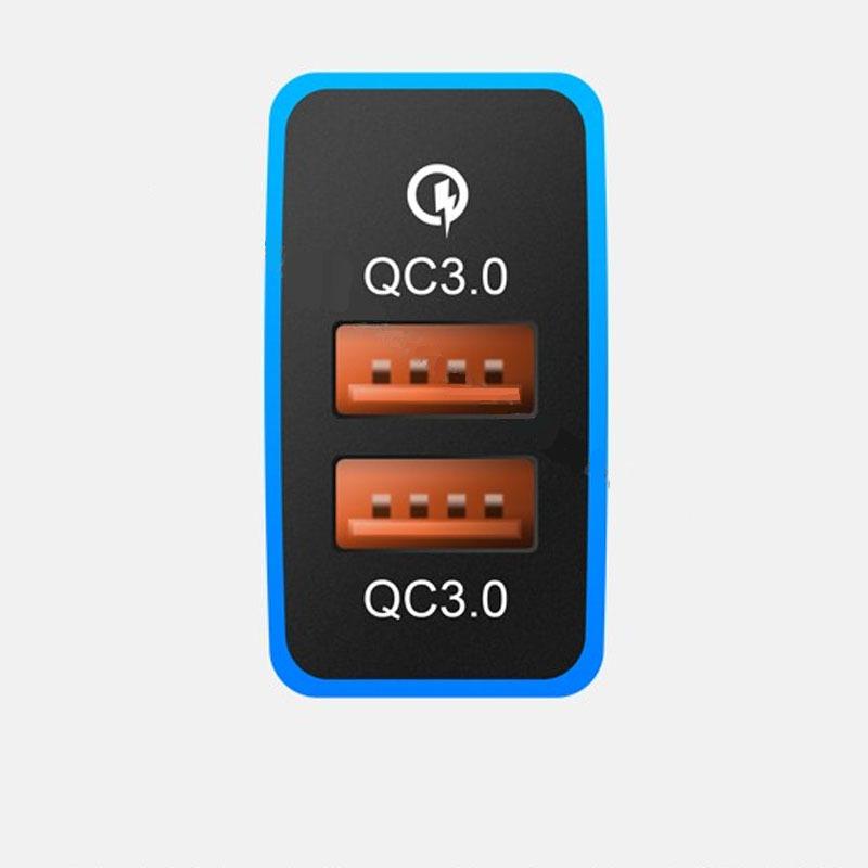 1PC Ambient Light Charger Car Interface Socket Double Connector Double QC3.0  Voltage Display For Toyota Old LC120