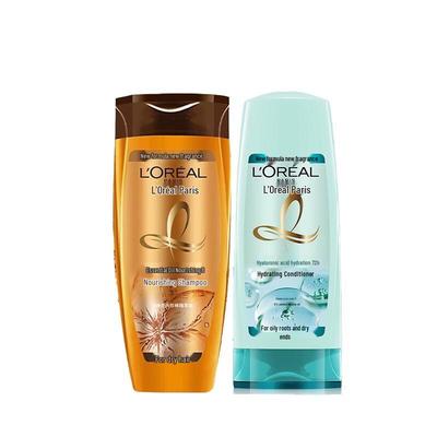 L'Oréal Nährendes Shampoo mit ätherischen Ölen & Spülung mit Hyaluronsäure Set