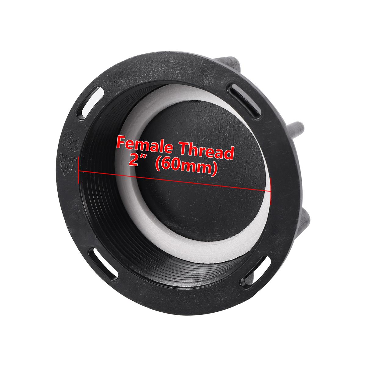 

IBC Tank Lid Ton Barrel Cover Garden S60/100mm 163/240mm Coarse Thread Water Liquid Storage Cap 2-Hole 1000L Tank Dust-proof Lid