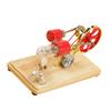 Mini Hot Air Stirling Engine Motor Model Colorful LED Electricity Power Generator Educational Science Kit for Kids