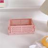 1PC Desktop Foldable Storage Box, Student Stationery Shelf, Miscellaneous Cosmetics Storage Basket