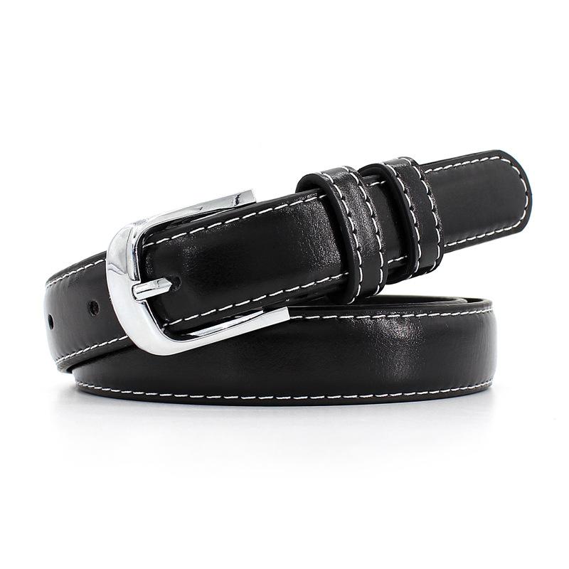 Pin Buckle Women'S Thin Belt Student Trend Decoration With Jeans Women'S Belt