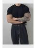 Men's Trendy Slim-Fit Summer Knit T-Shirt with Vertical Stripes