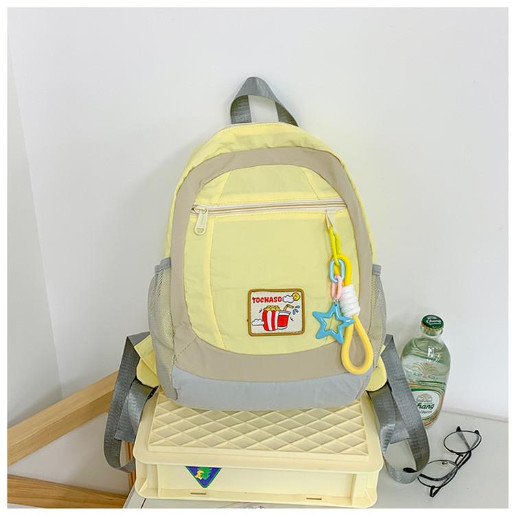 Colorful And Lightweight Nylon School Backpack For Kids Charming Design For Daily Use