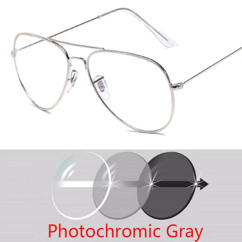 Metal Pilot Sunglasses Women/Men Classic Prescription Glasses 0 -0.5 -1.0 -2.0 To -4.0