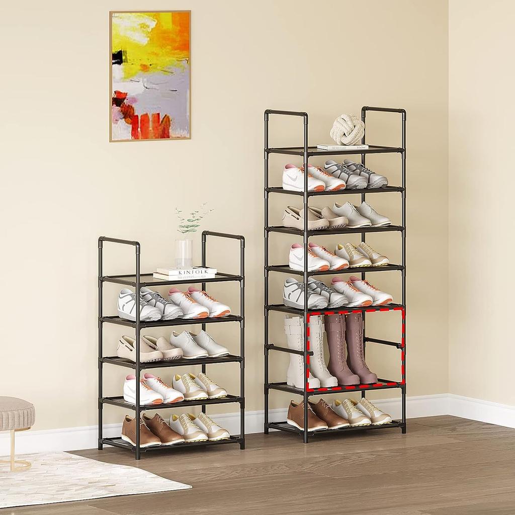 Dustproof Shoe Cabinet Dormitory Iron Shoe Cabinet Multi-layer Household Simple  Storage Rack Shoe Rack Foldable