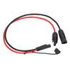 Solar Panel to SAE Adapter Cable PV Connector Solar Extension Cable with Waterproof Cap 10AWG 0.60m