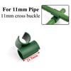 10/20/50pcs Garden Cross Clip Plastic Fastener ,8/11/16/20mm Plant Support Connecter Clamp Rod Adjustable Fixed Buckle Trellis