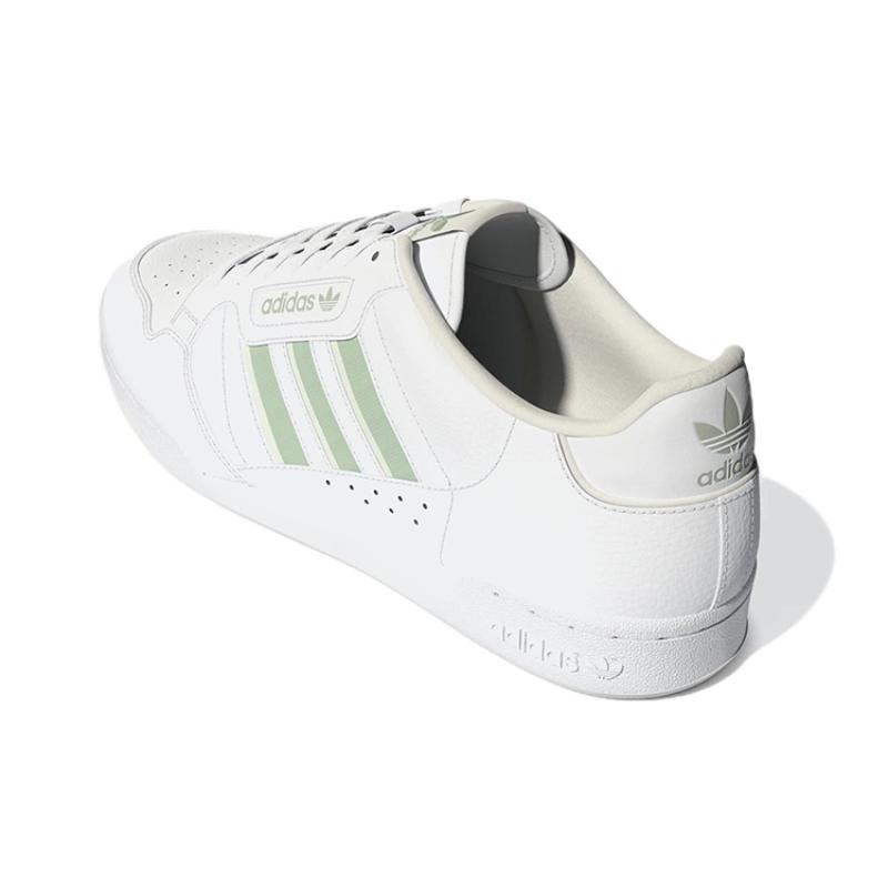 Adidas Continental 80 Stripes Cloud White Linen Green Off White Sneakers GX1914