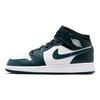 Air Jordan 1 Mid GS Armory Navy Bambini Sneakers Blu Nero Bianco 554725-411