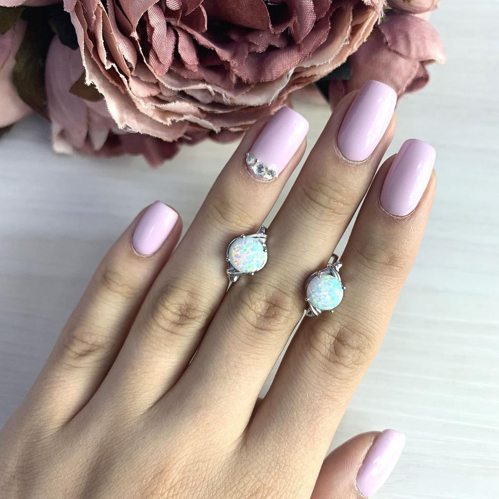 Серебряные серьги с опалом 1.833ct (1962992)