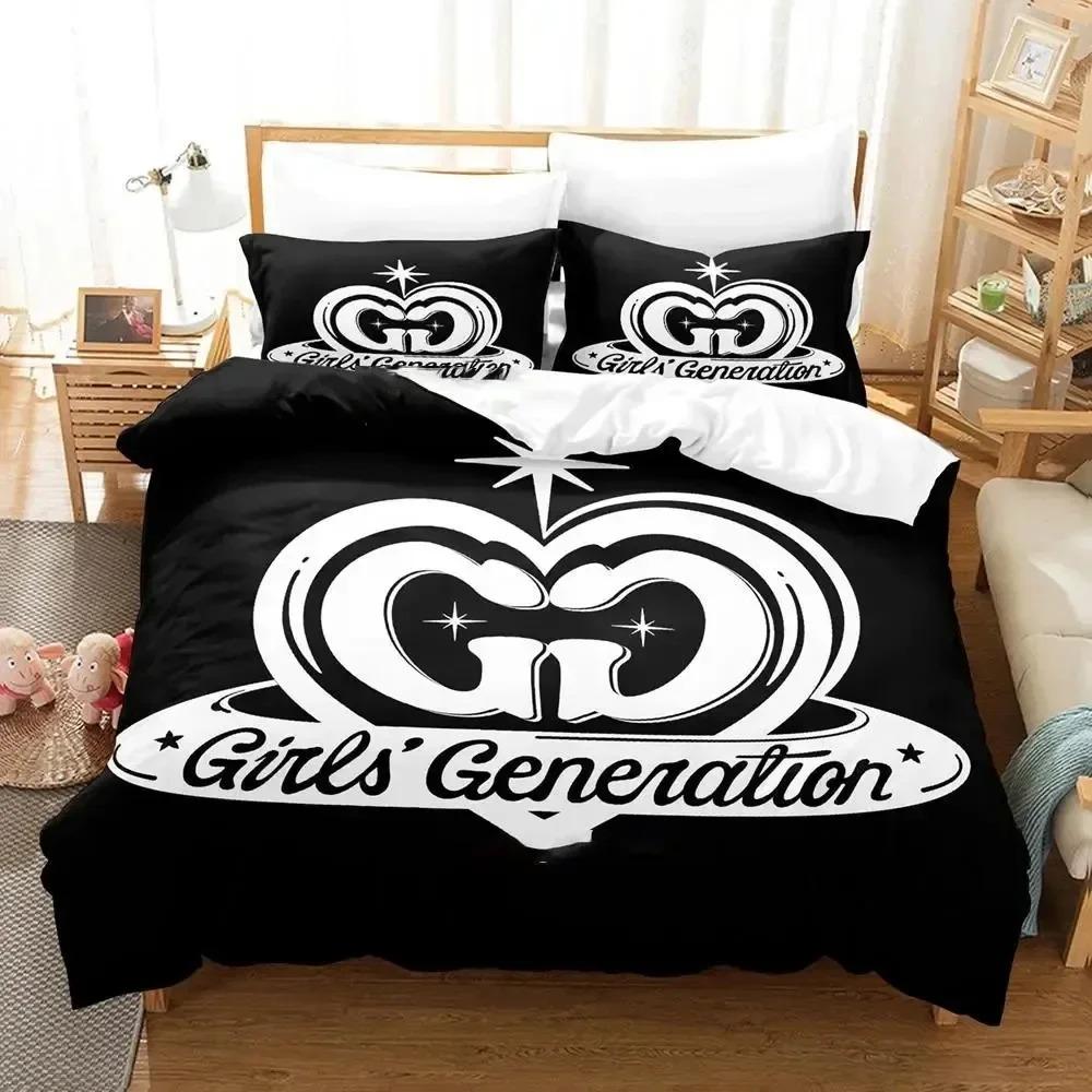 Kpop Girls Generation Bedding Set Duvet Cover Bed Set Quilt Cover Pillowcase Comforter king Queen Size Boys Adult Bedding Set