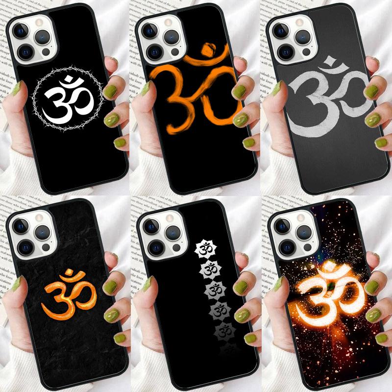 Om Yoga Symbol Hindu Logo Phone Case For iPhone 17 Air 16 pro max 15 14 plus 12 13 Soft Bumper Shell Cover coque