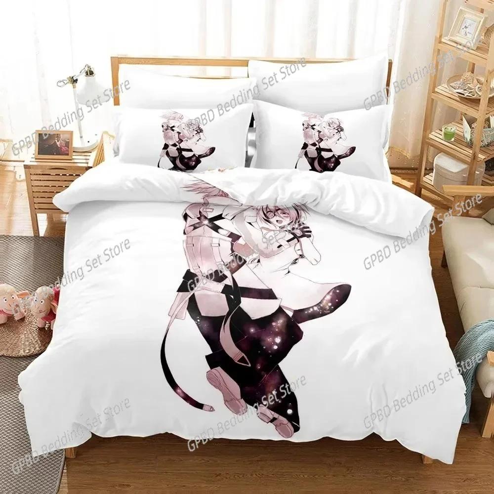 New Personality 3D Printed Anime Blazblue Bedding Set Cartoons Three-piece Set Adult Kid Bedroom Duvet Cover Sets Home Textiles