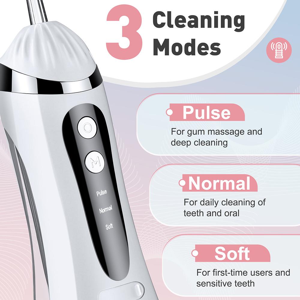 Electric Dental Oral Irrigator, Portable Water Flosser for Teeth Braces, Teeth Whitening Cleaning Tool For Home and Travel Use