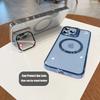 Μαγνητική Θήκη με Βάση για For Iphone 14 13 12 1 16 Pro Max 16 Plus για Βάση Ασύρματης Φόρτισης Διαφανές Κάλυμμα