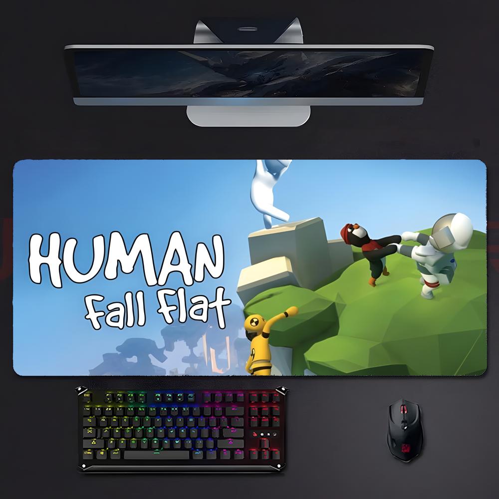 Funny Relaxing Game HHuman Fall Flat Mouse Pad Mousepad Large Gaming Lockedge Thickened Pc Table Desk Mat