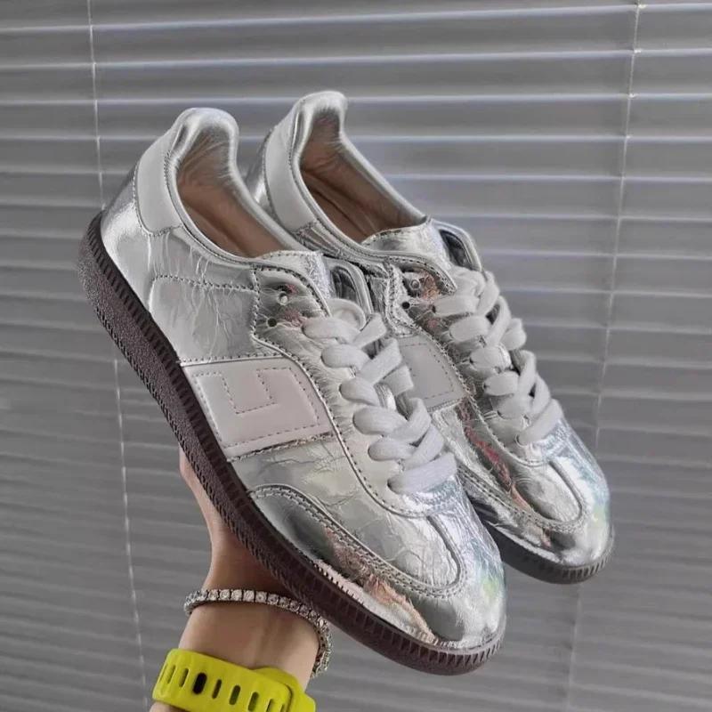 Fashion Lace Up Casual Sneakers Spring Autumn Ladies Footwear Sports Women's Athletic Shoes On Offer Walking Offers Trends 2024 New Sale