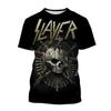 Summer T-Shirts Slayer Rock Band 3D Print Streetwear Men Women Casual Oversized Short Sleeve T Shirt Male Tees Tops Man Clothing