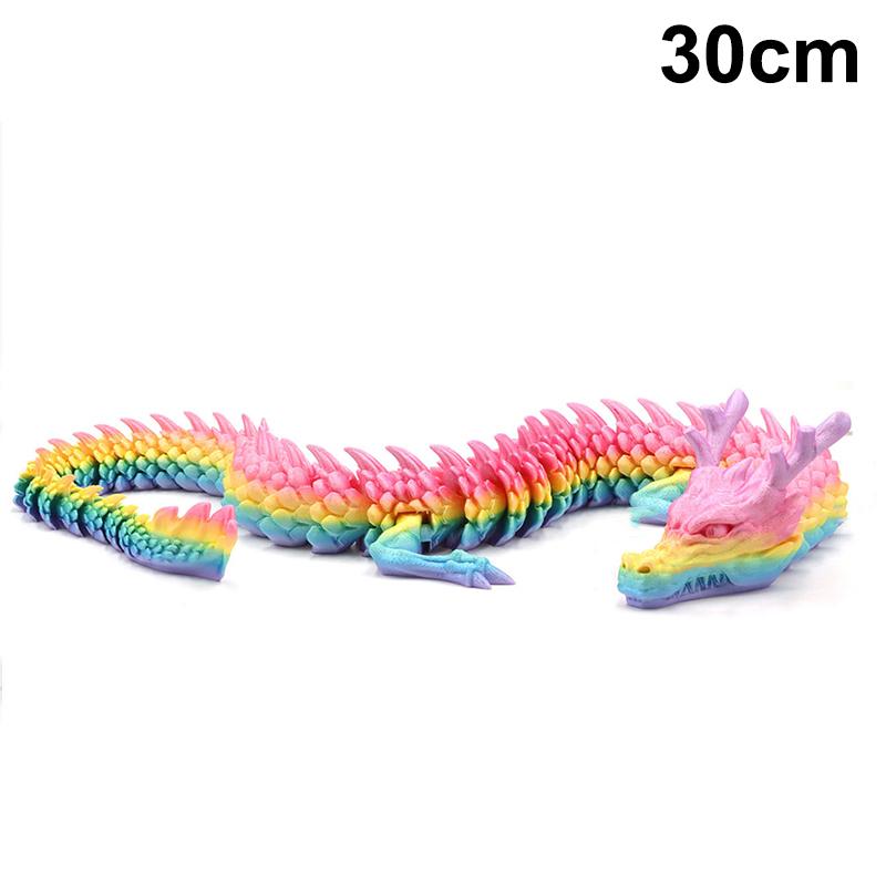 3D Printed Conjoined Dragon Ornaments, Movable Cartoon, Creative Dragon Plants, Rockery, Fish Tank Landscaping