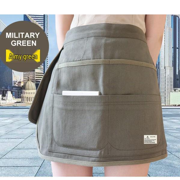 Canvas Multi-pocket Half-body Gardening Apron