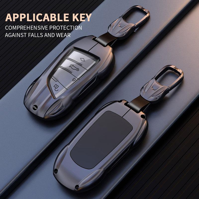 Suitable for BMW 3 5 7 Series X3 X5 X7 iX3 2011-2026 3/4 Button Blade and Vintage Car Smart Keychain Key Case Case