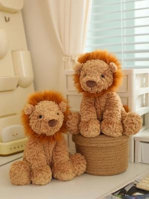 Simulação Pequeno Leão Brinquedo de Pelúcia Fuddlewuddle Leão Bonito Animal da Floresta Pequeno Leão Boneca Dar Crianças Boneca Calmante