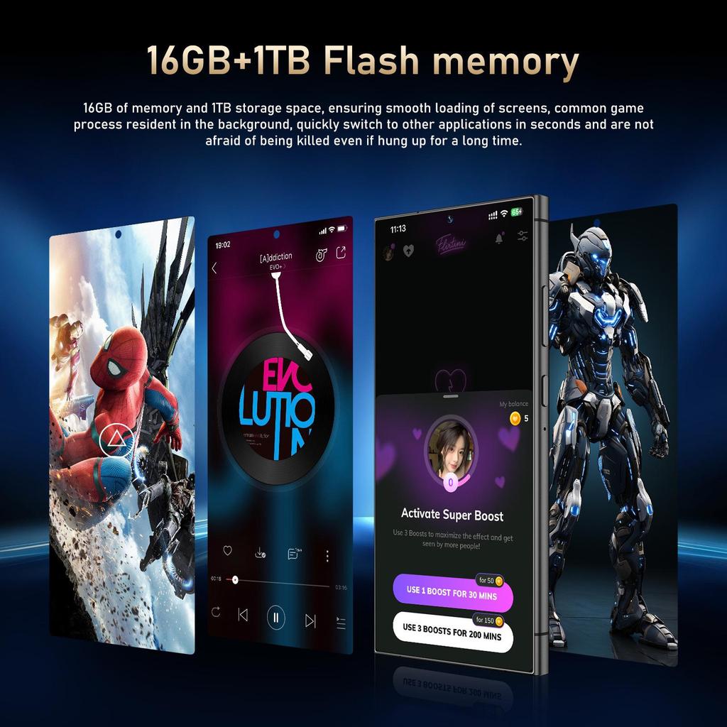 C24 Pro 5G Smartphone: Ultra-Large Screen, 16GB RAM, 1TB Storage, Android System