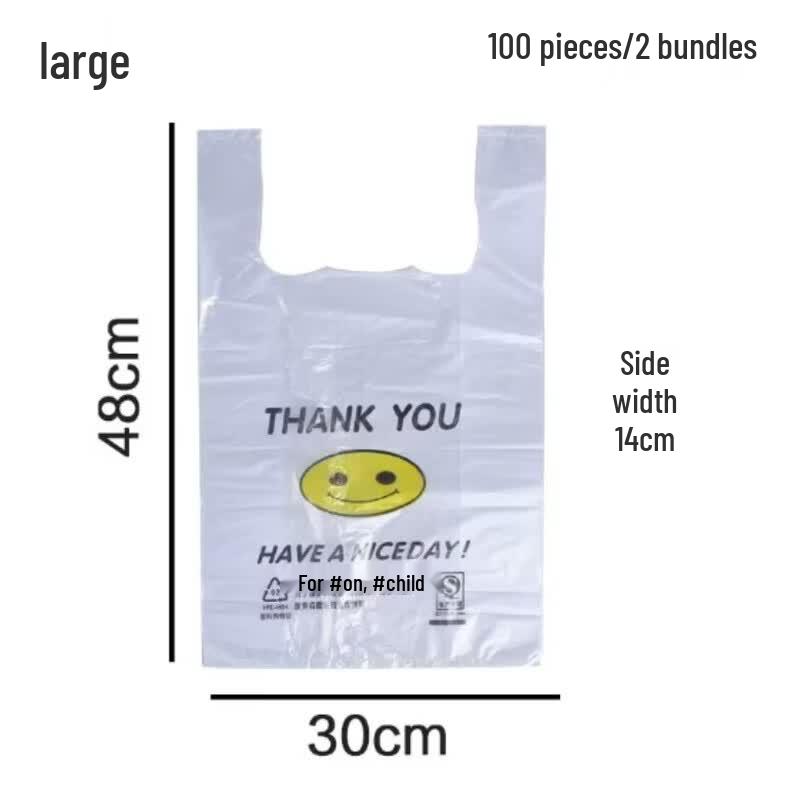 Transparent Smiling Face Plastic Bags