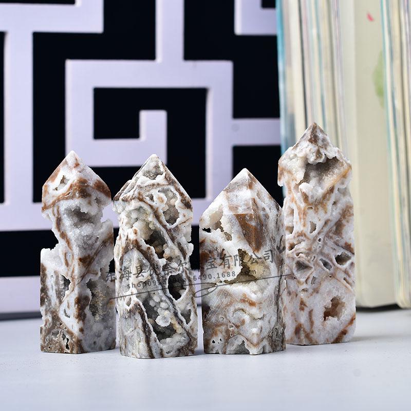 

Гексагональный кристалл сфалерита, столб, украшение 4-6cm