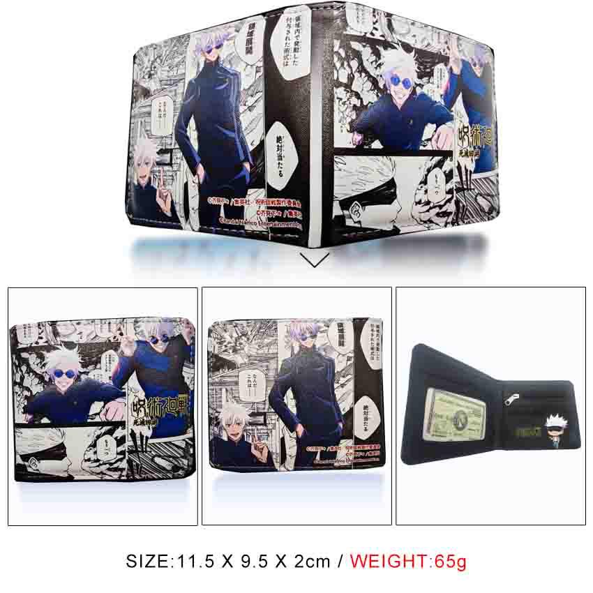 

Jujutsu Kaisen Годжо Сатору 3D тисненая монетница для студентов и фанатов аниме 11.5x9.5x2 цветочный