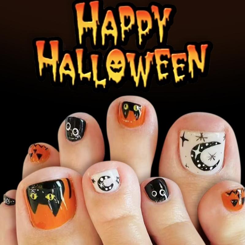 48Pcs Autumns Themed Press On Nail Featuring Elegant Floral Patterns Durability Fake Nail Comfortable For Daily Wear