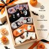 Halloween Coral Velvet Women's Socks Don't Shed Hair Cartoon Warm Middle Socks