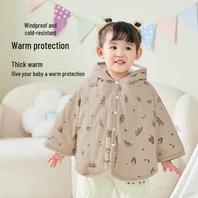 Детский термостатический хлопковый утепленный ветрозащитный плащ One Size 100cm (0-5 Years)