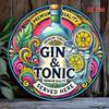 D Gedrukte Gin Tonic Muurschildering Geschikt voor Huizen Bars Duurzame Kunst Ideaal Cadeau Perfect voor Gin Bars Kamerdecoratie