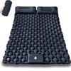 Outdoor Camping Inflatable Mattress, Foot Step On Automatic Inflatable Mattress, Press Rhombus TPU with Pillow Camping Tent Sleeping Mat