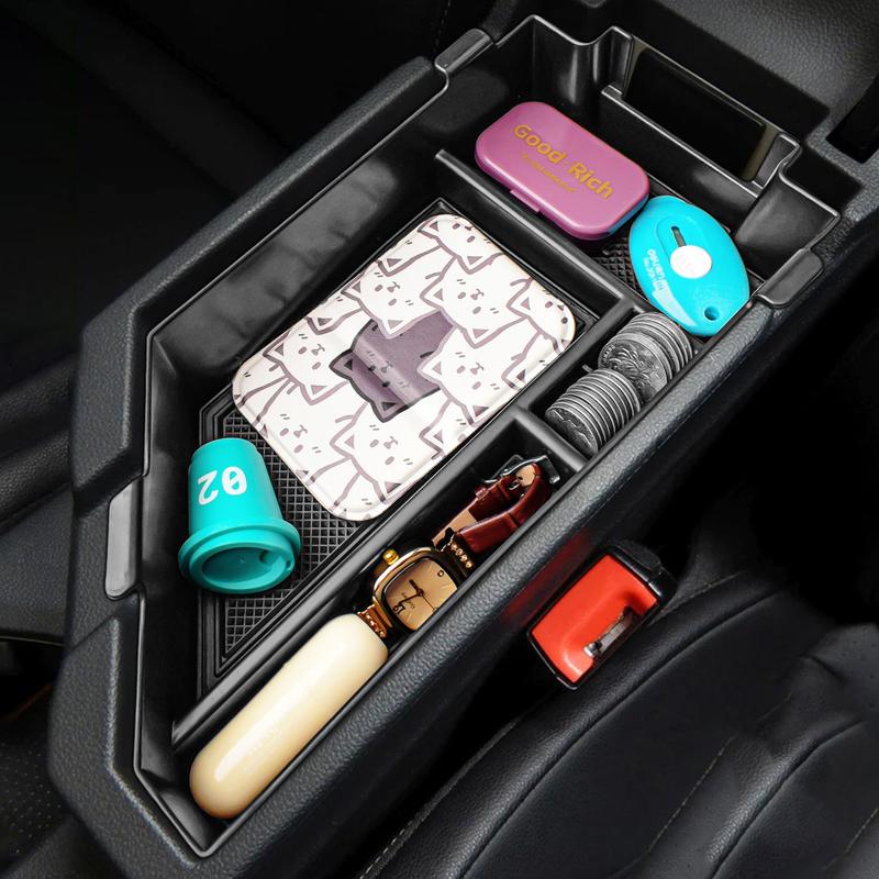 Center Console Organizer Tray for Volkswagen Jetta VW -2024 2025 Armrest Storage Box Car ABS Accessories ert Storage Box